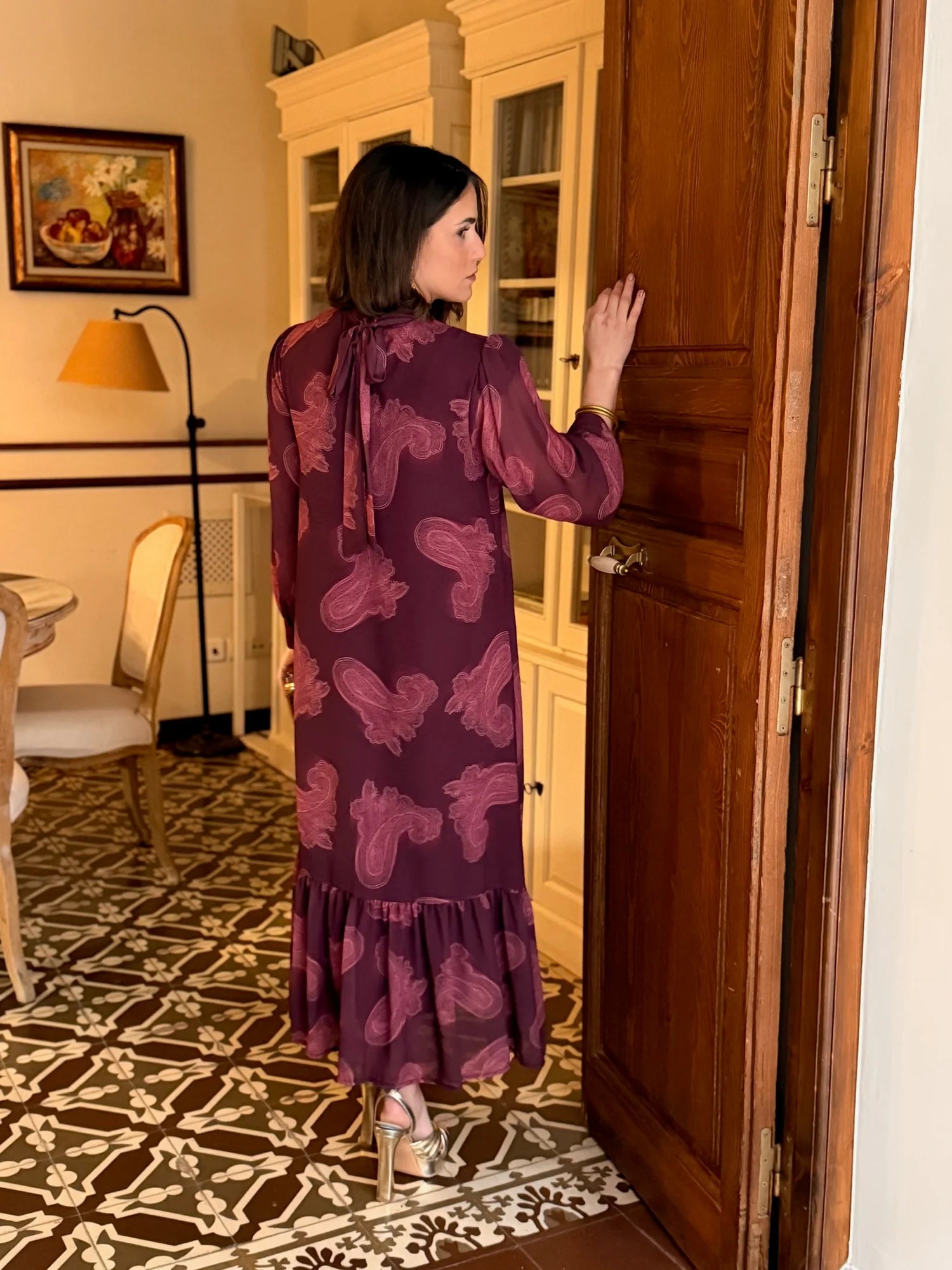 Mühelose Eleganz Paisley-Midikleid