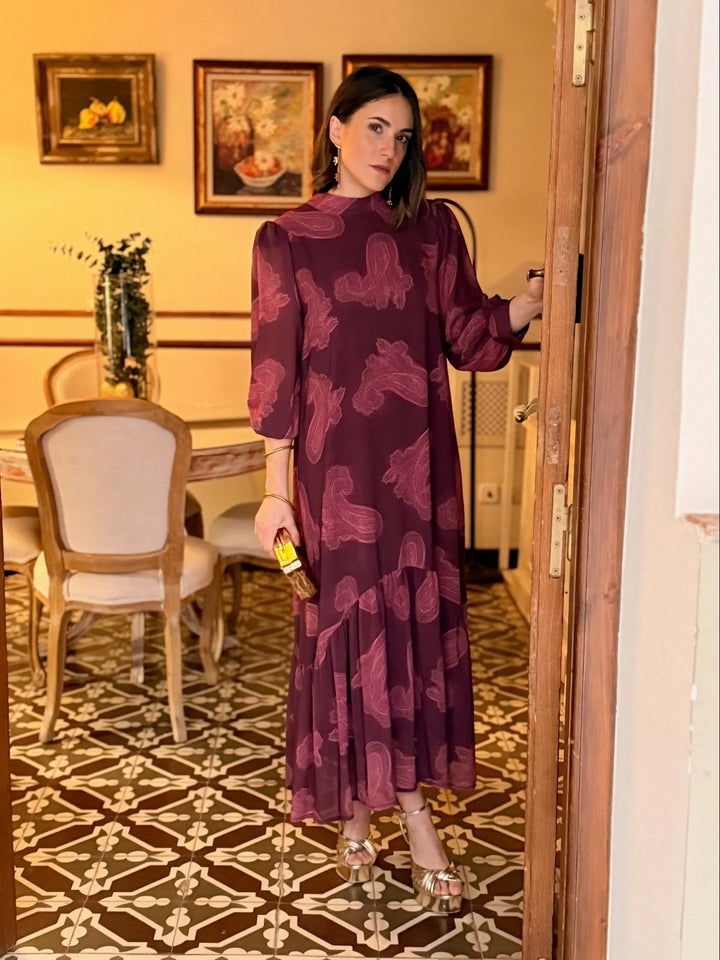 Mühelose Eleganz Paisley-Midikleid