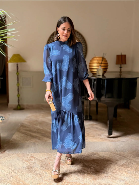 Mühelose Eleganz Paisley-Midikleid