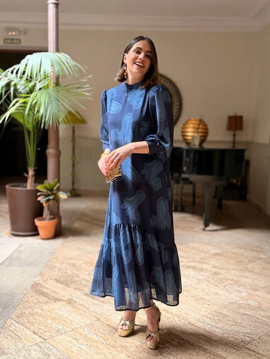Mühelose Eleganz Paisley-Midikleid