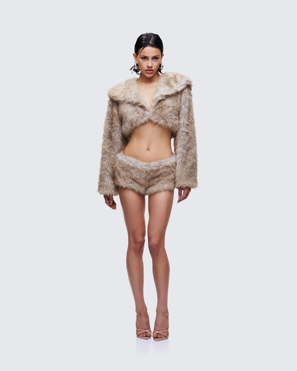 Veste courte en fourrure de luxe