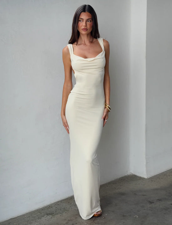 Élise Backless Maxi Dress