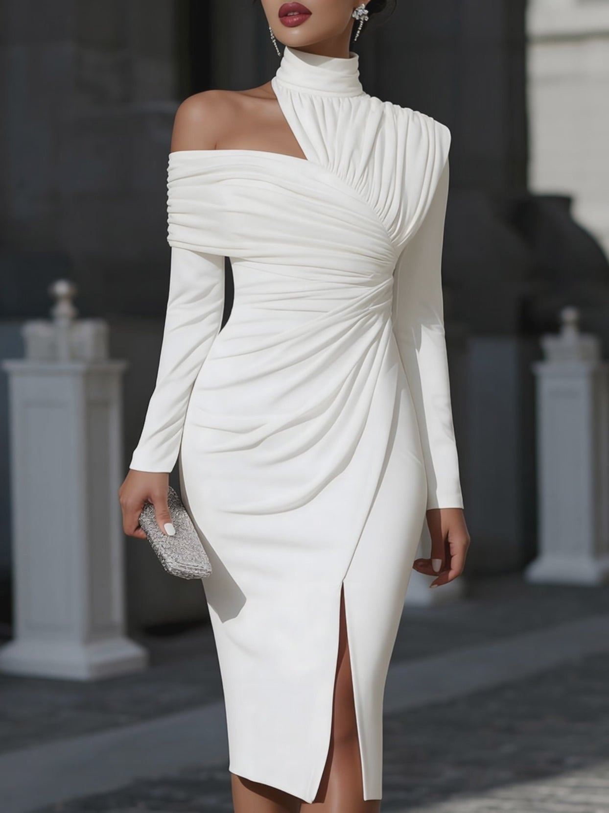 Robe d'une élégance sculpturale
