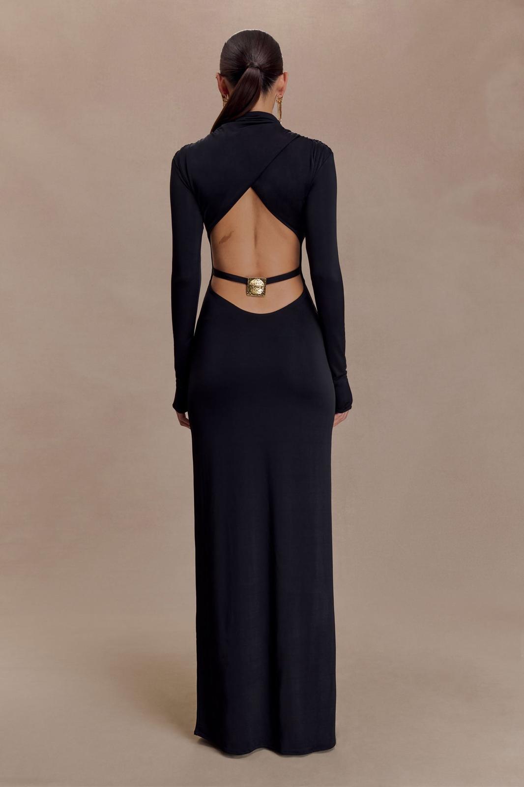 Slinky Cut Out Maxi Dress