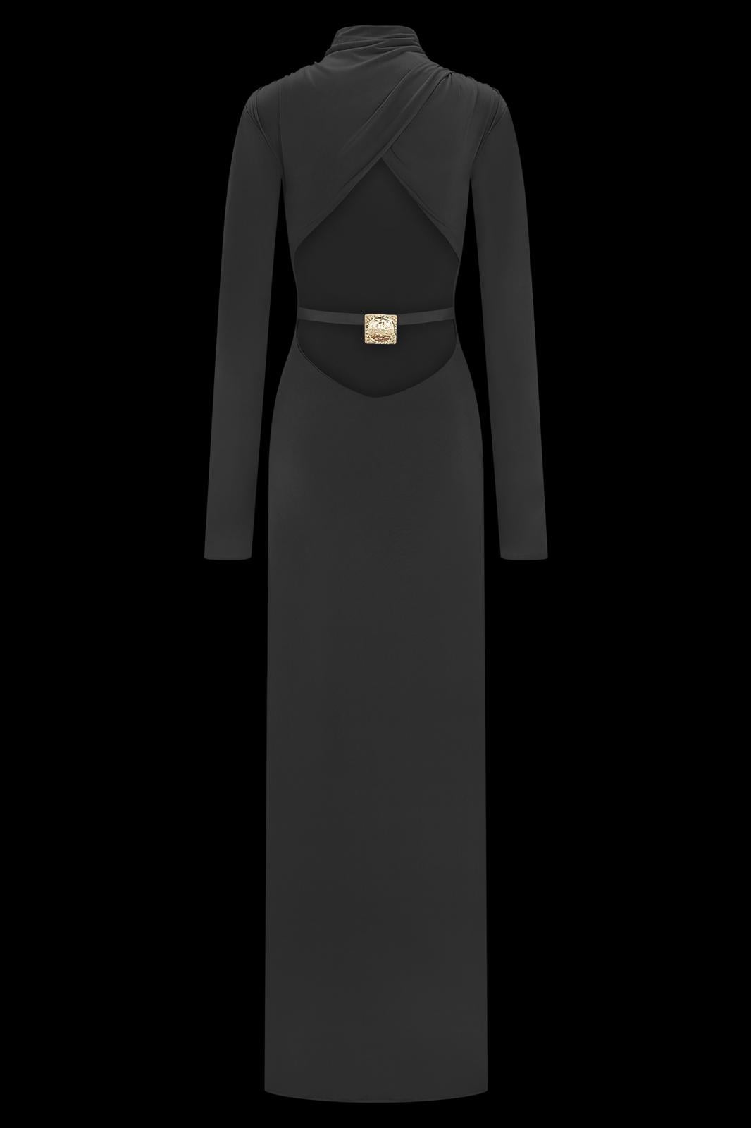 Slinky Cut Out Maxi Dress