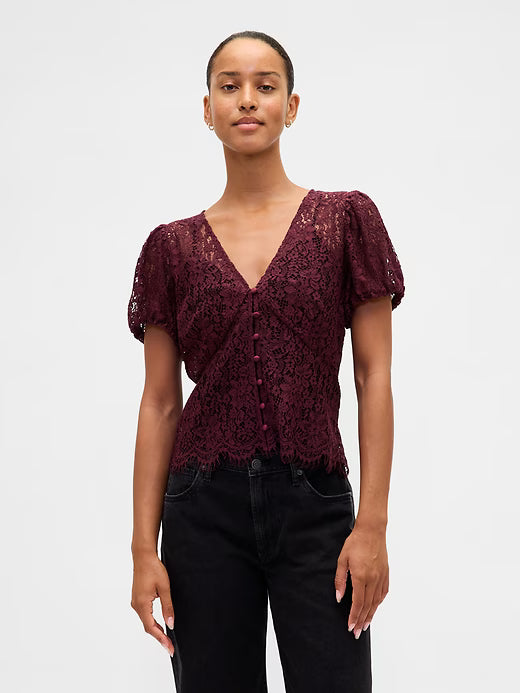 Elegante Spitzenbluse
