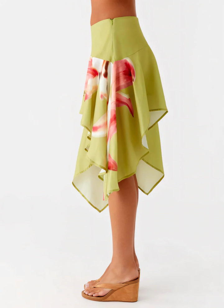 Flowing Floral Skirt