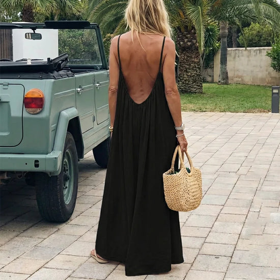 Effortless Backless Maxi Dress