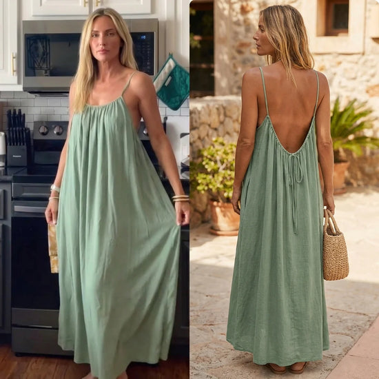Effortless Backless Maxi Dress