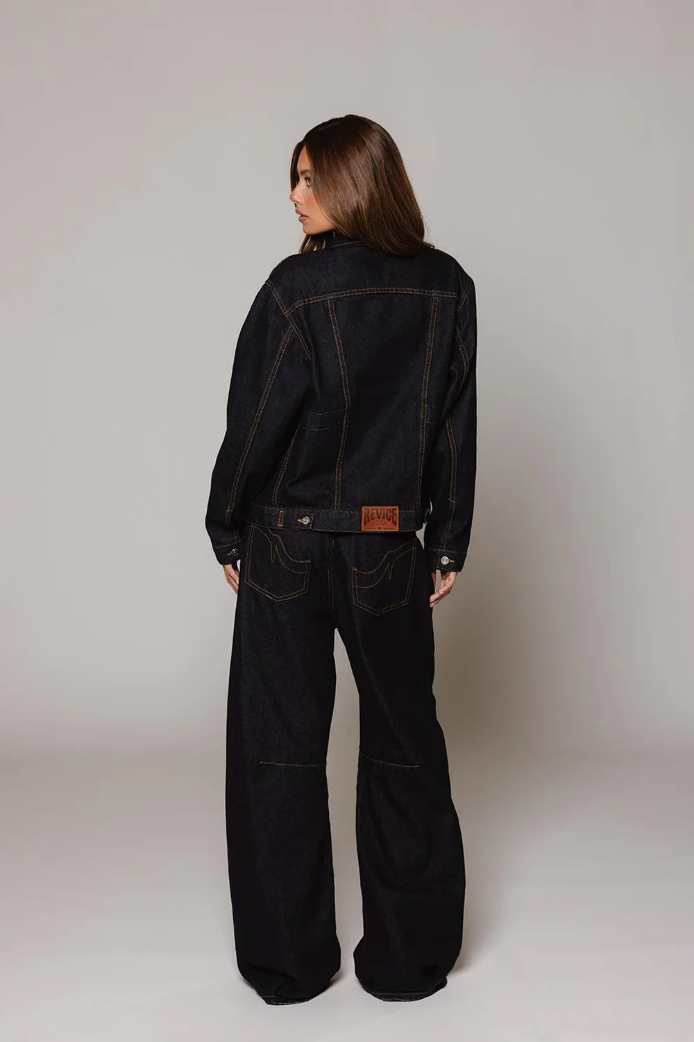 Chic Wide-Leg Denim Pants