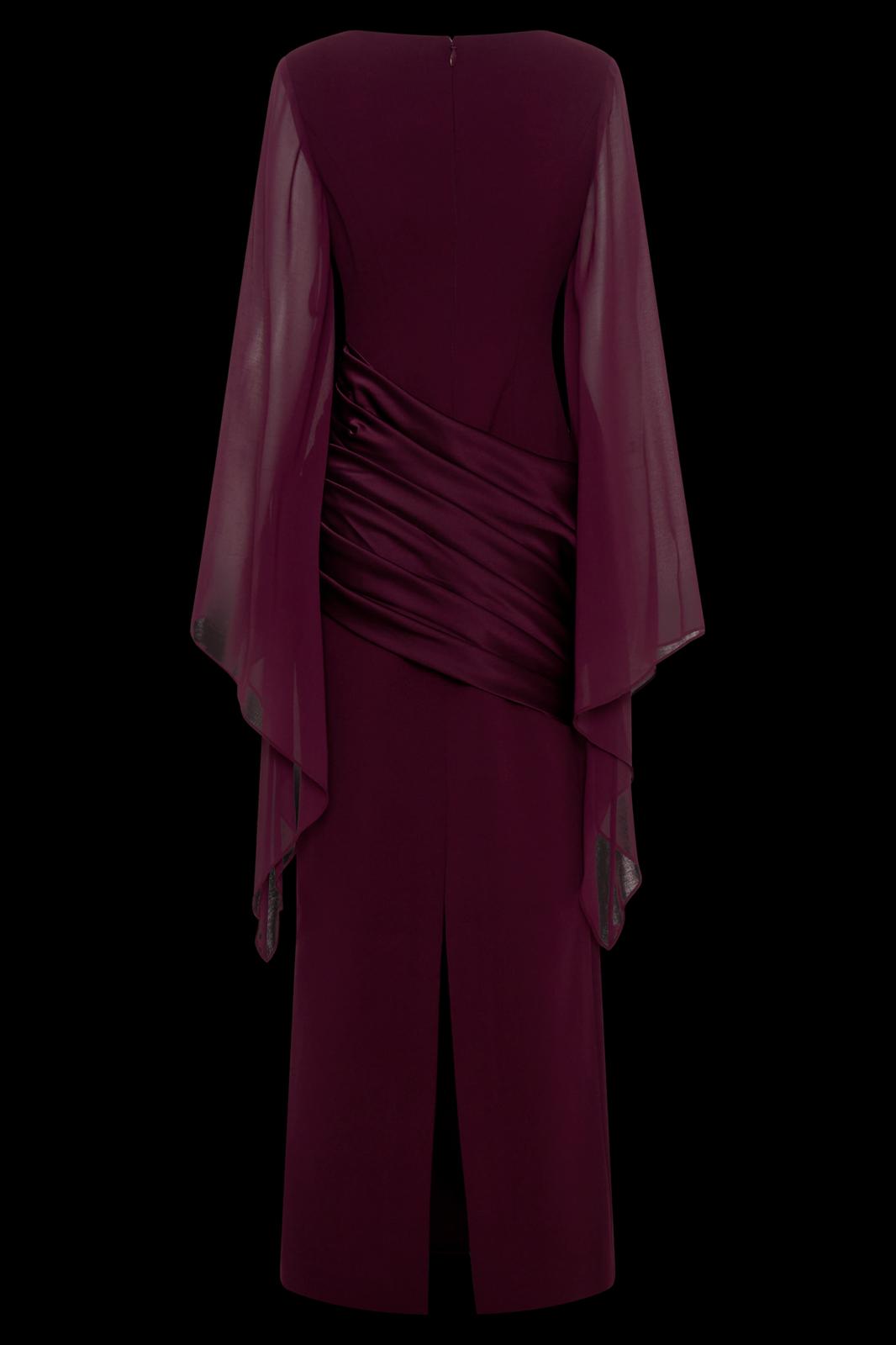 The Draped Cape Gown