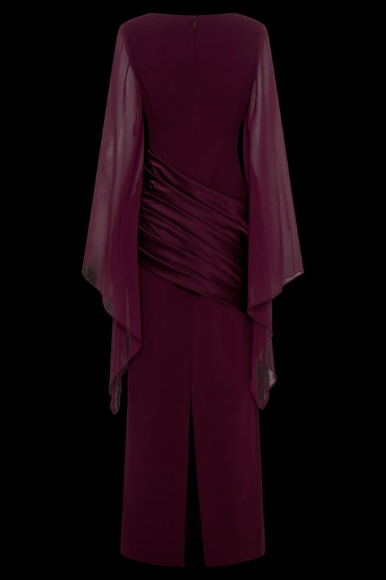 The Draped Cape Gown
