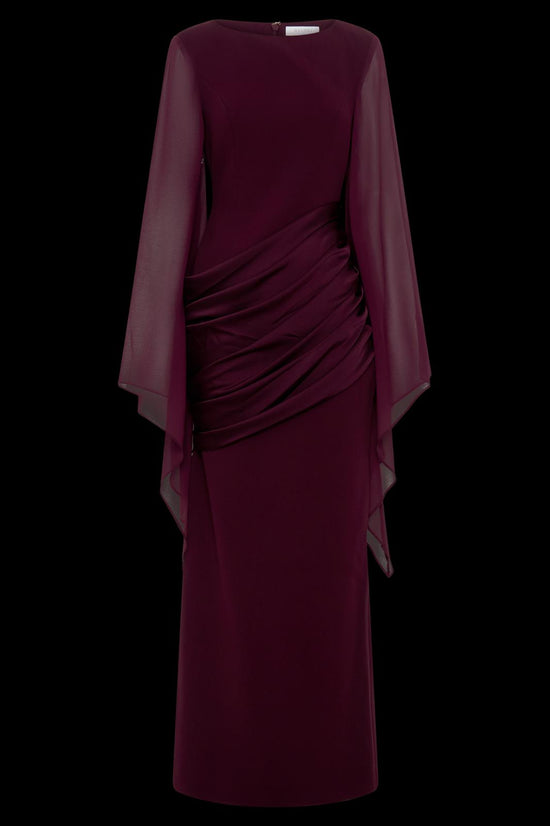 The Draped Cape Gown