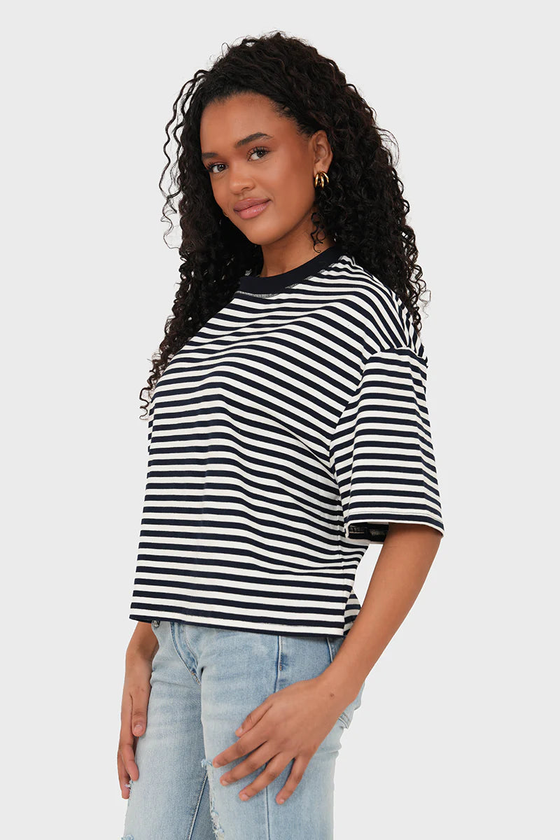 Striped Boxy Tee