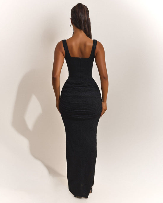 Lace Corset Maxi Dress