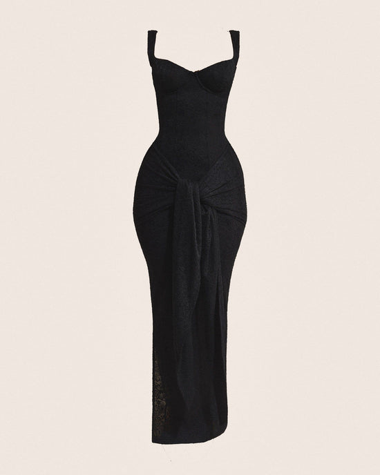 Lace Corset Maxi Dress