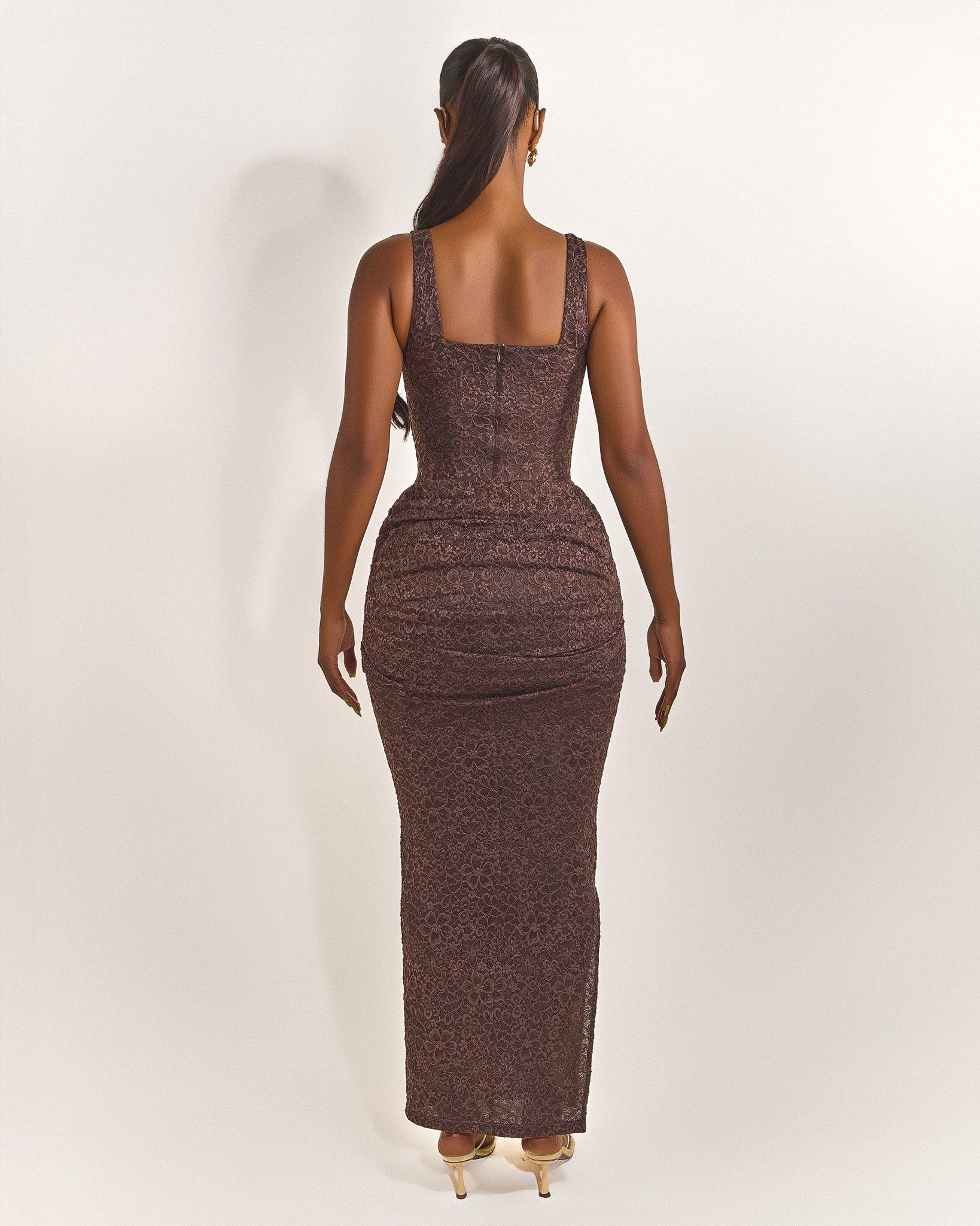 Lace Corset Maxi Dress