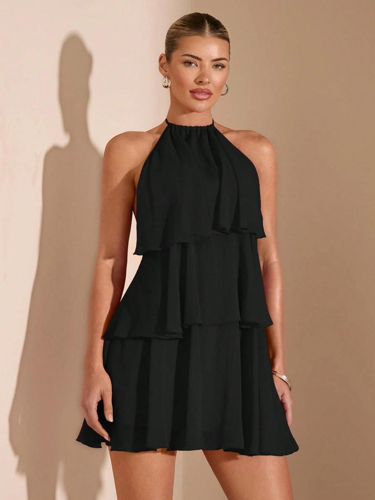 Etherea Layered Halter Dress