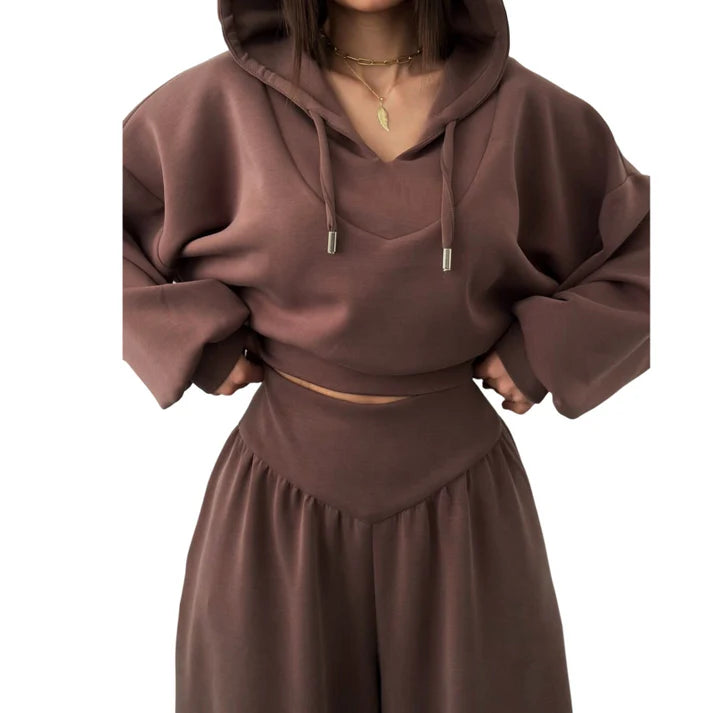 Müheloses Chic Hoodie-Set