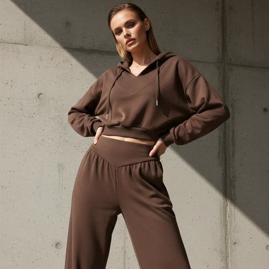 Müheloses Chic Hoodie-Set
