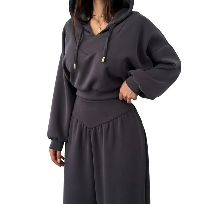 Müheloses Chic Hoodie-Set