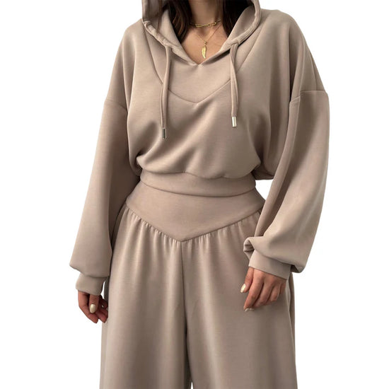 Müheloses Chic Hoodie-Set