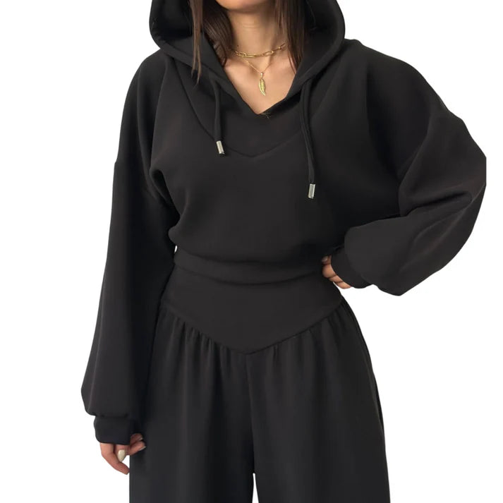 Müheloses Chic Hoodie-Set