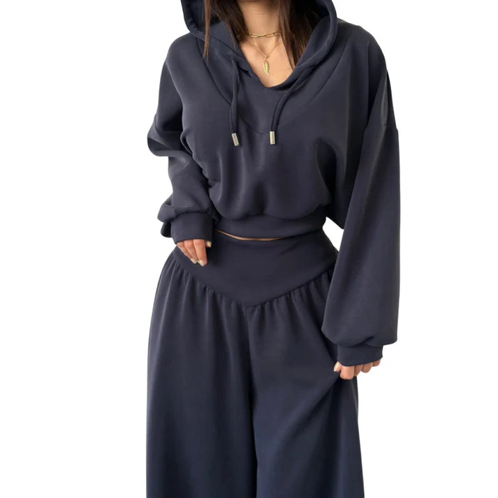 Müheloses Chic Hoodie-Set