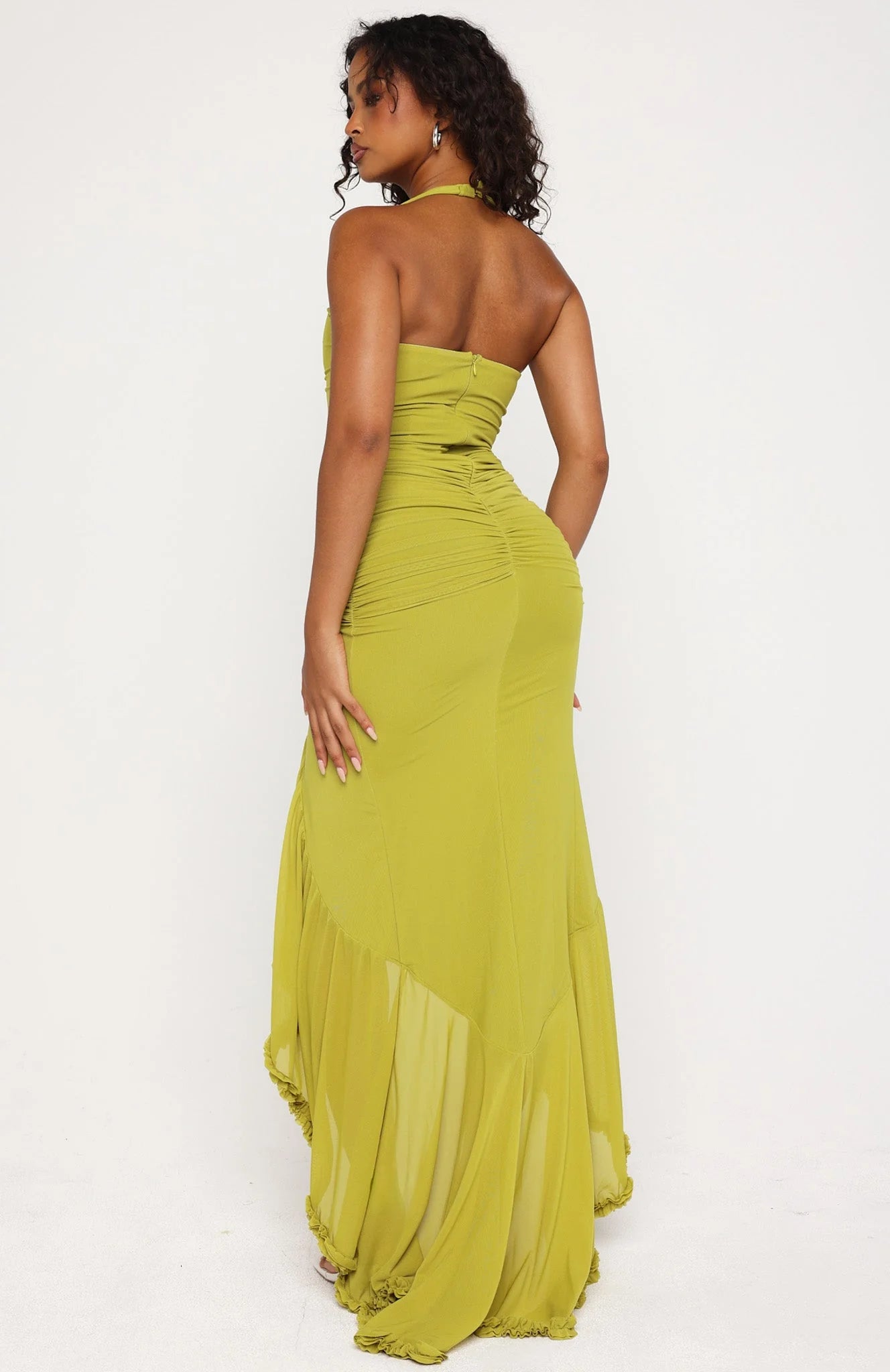 Elysian Rüschen-Maxikleid