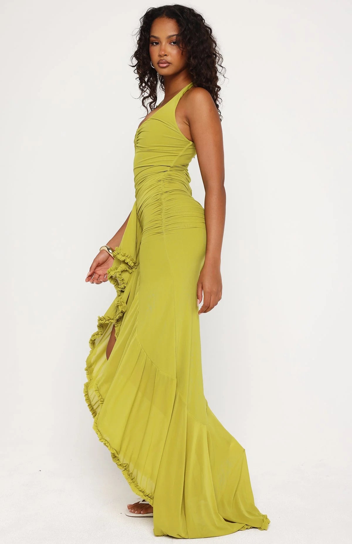 Elysian Rüschen-Maxikleid