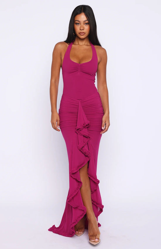 Elysian Rüschen-Maxikleid