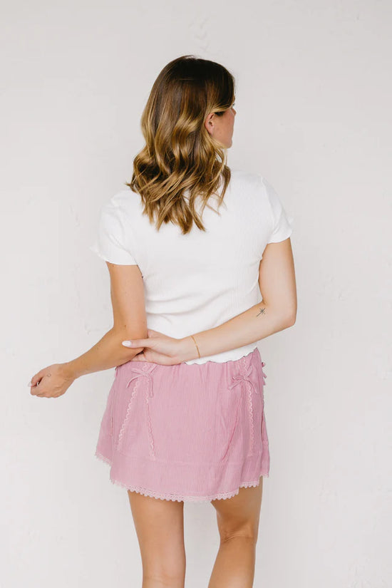 Ribbed Top with Ruffle Sleeves